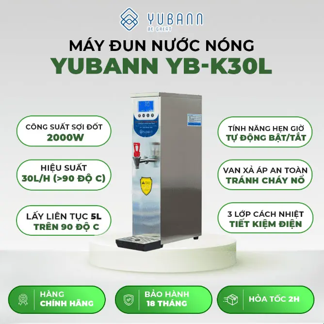 MÁY ĐUN NƯỚC NÓNG YUBANN YB-K3OL