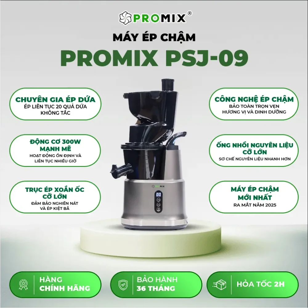 MÁY ÉP CHẬM PROMIX PSJ-09